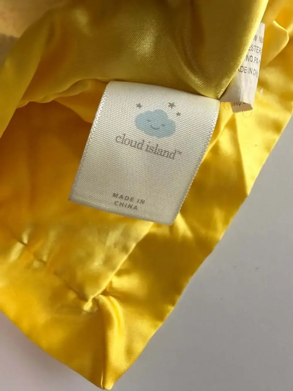 Cloud Island Yellow Chicken Security Blanket Plush Lovey with Satin Trim